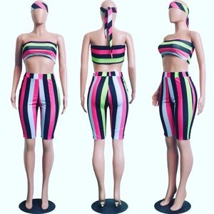 3 piece short set